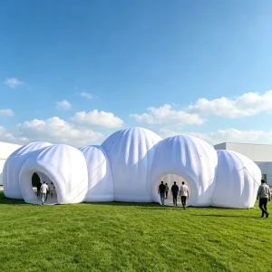Casa Tenda Inflable Gigante en Forma de Nube de Tela Oxford Impermeable para Promociones de Eventos