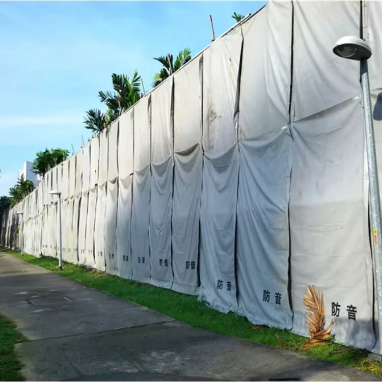 Waterdichte PVC Gelamineerde Zeil Barrière Vlamvertragend Anti UV Bouwplaats Wand Beveiligingspanelen Geluid