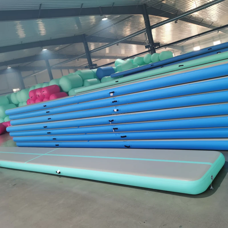 เสื่อออกกำลังกายกันน้ำแบบพกพา ขนาดที่ปรับได้ AirTrack Gym Mat Tumble Track Inflatable Non Slip สำหรับยิมนาสติก
