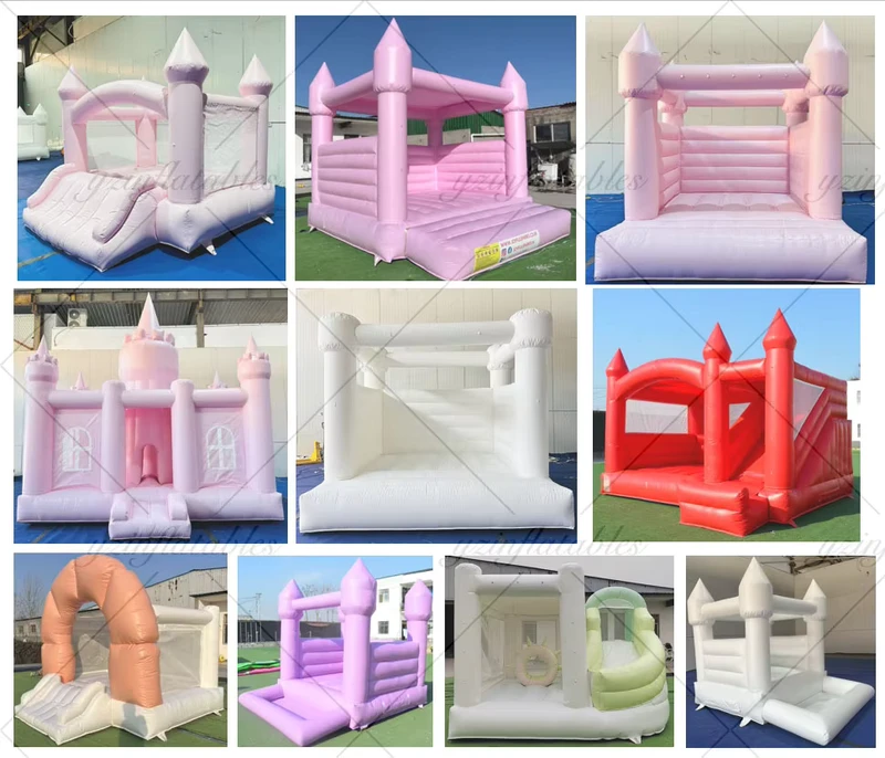 Castillo Inflable Bouncer de PVC para Bodas al Aire Libre con Kit de Reparación y Soplador