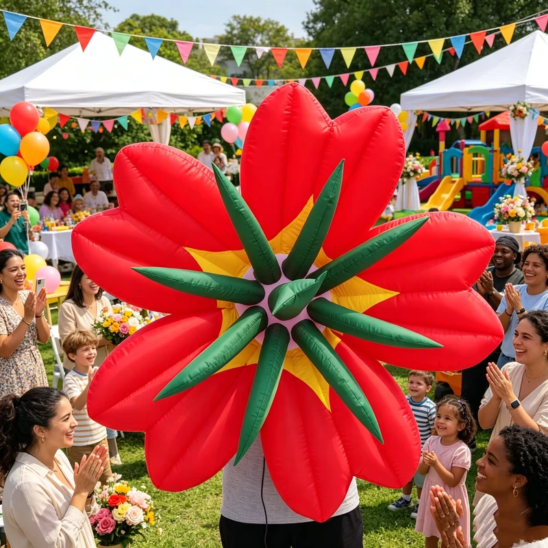Wedding Decoration Ceiling Balloon LED Light Lily Flowers Colorful Waterproof Durable Easy Setup