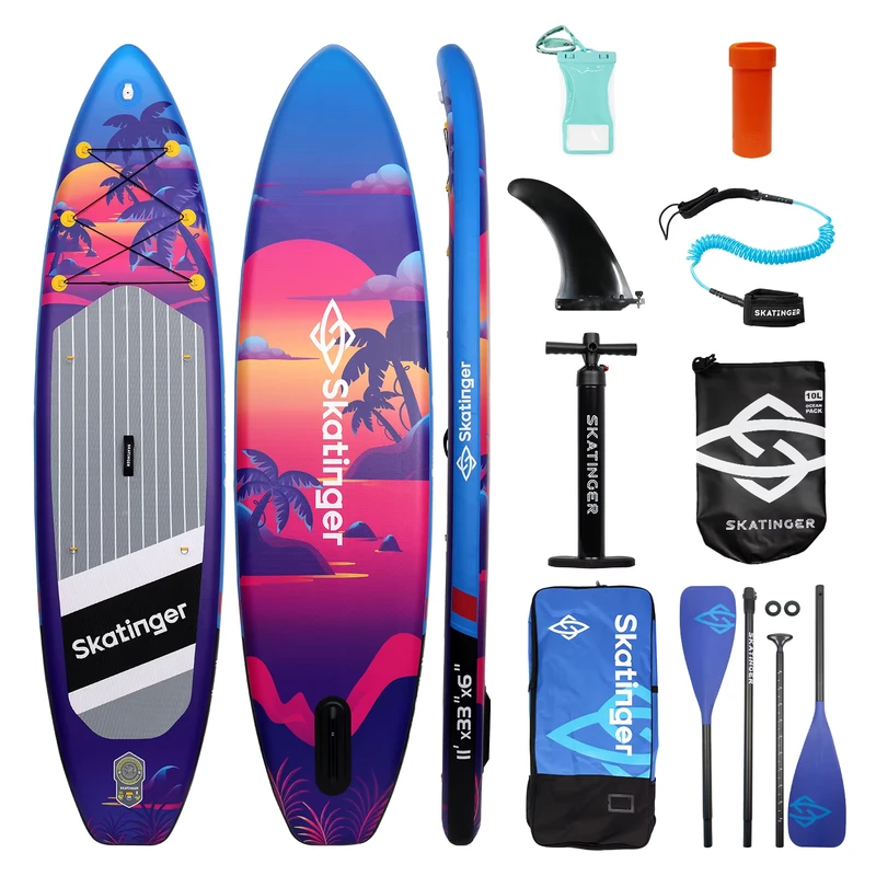 Weihai Fabriek Inflatable Drop Stitch SUP Stand up Paddle Board 11'x33"x6" Draagbare SUP Surfboard SUP Gonfiabile
