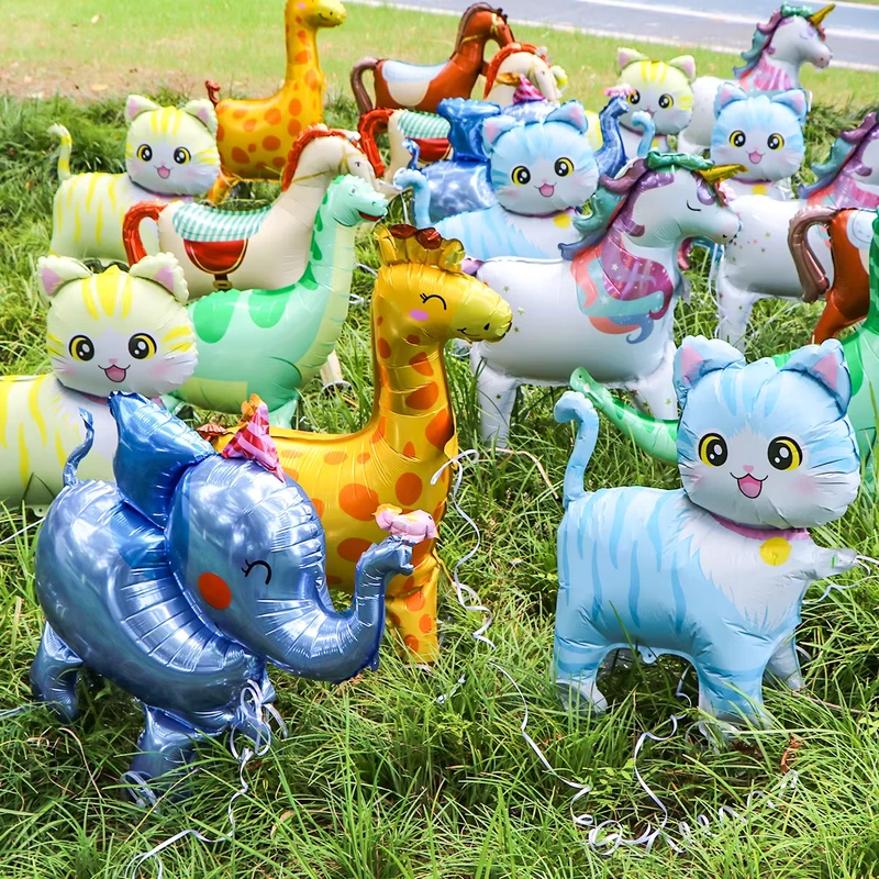 บอลลูนการ์ตูนมีล้อ สำหรับงานวันเกิดเด็กและการตกแต่งในห้างสรรพสินค้า