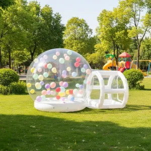 White Bounce Castle with a Diameter of 3 Meters Transparent High quality Bubble House