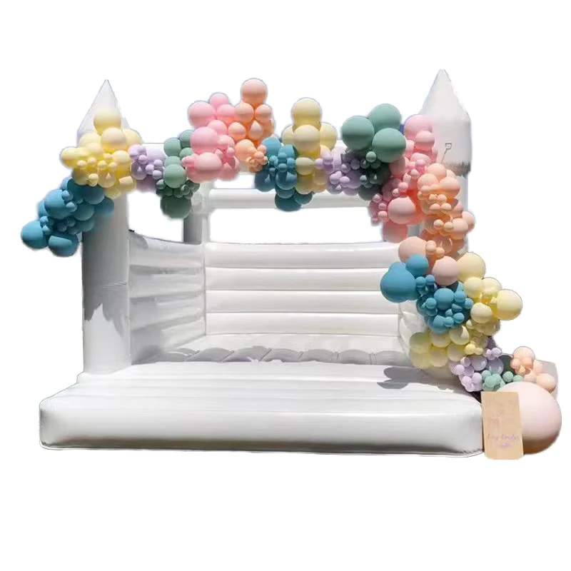 White Bounce House Inflatable Castle Party Bouncy Castle With Blower Jumping Castle for Kids Bounce House for Children
