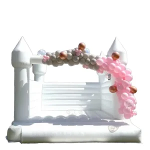 White Castle Bounce House Inflatable White Bouncy Castle for Wedding