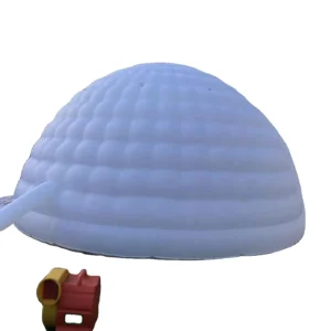 White Color Inflatable Igloo Dome House with LED Oxford Fabric Inflatable Dome Tent