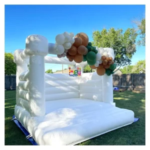 White Commercial Grade PVC 10ftx10ft Inflatable Jumping Castle Bounce House Jumper Repair Kit Wedding Birthday