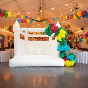 White Commercial Inflatable Bounce House Bouncy Jumping Castle Wedding House Bouncing Castle for Sale