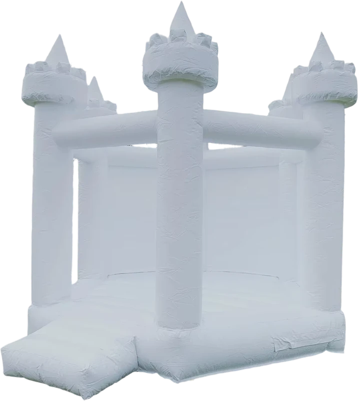 Castelo Inflável Branco para Crianças, Piscina de Bolas, Equipamento para Festas, Casa de Saltos