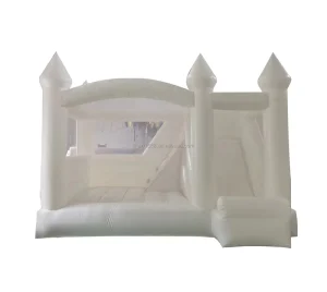 Witte Opblaasbare Ceremonie Maan Bounce Kasteel Opblaasbare Bruiloft Bounce Glijbaan Opblaasbaar Bruiloft Kasteel Te Koop