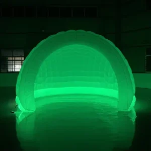 Tienda Inflable Blanca con Luces para Alquiler en Fiestas al Aire Libre