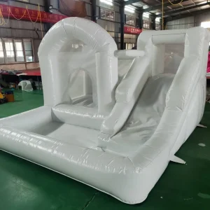 White Inflatable Jumpers Customized Size PVC Jumping Bouncer Castle for Kids Event