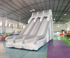 Toboggan aquatique gonflable blanc Toboggan gonflable pour adultes Toboggan château gonflable