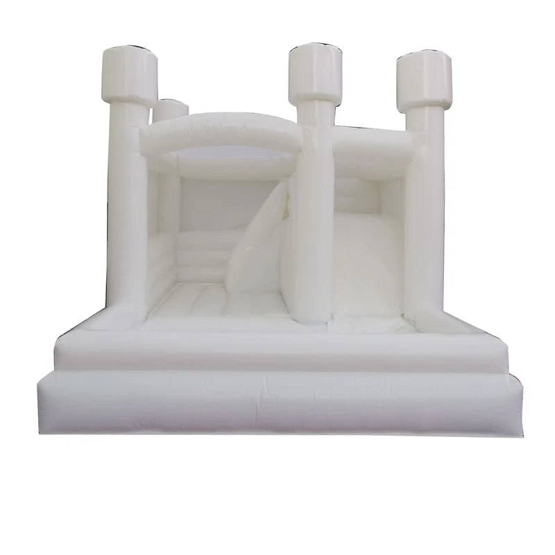 White Inflatable Wedding Party Bounce Castle Adult Kids Jumping Bouncy House With Pool