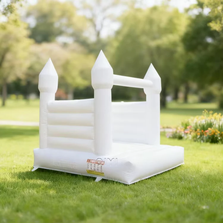 Kastil Loncat Putih 3x3m Inflatable Mini untuk Pernikahan