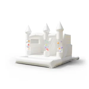 White Pink Wedding Party Bouncy Jumping Castle Bounce House Commercial PVC Inflatable Bouncer Slide 3-Year Warranty