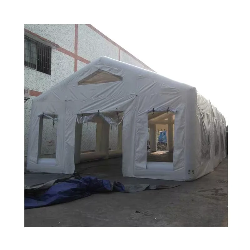 Tente de mariage gonflable potable blanche, tente de camping gonflable d'hiver étanche