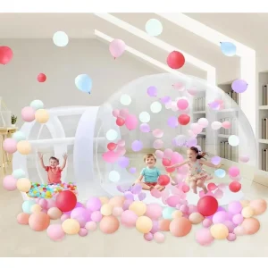 White Transparent Inflatable Castle Wedding Bubble House Jumping Bouncer Tent