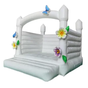White Wedding Bounce House Jump Moonwalk Outdoor Moon Castle Air Bouncer Inflatable White Wedding Bouncer