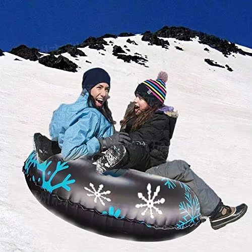 Winter PVC Inflatable Plastic Winter Products Sled Toys Custom Towable Sledding Equipment Sledge Snow Tube Sled