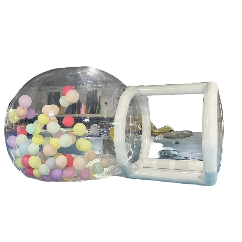 Wolong Hot Selling Promotional Outdoor Transparent PVC Inflatable Built In Fan Luxurious Bubble Tent Easy Setup 1 Year Warranty