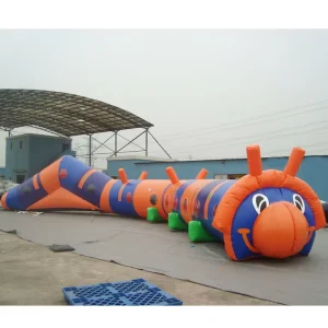 Worm Inflatable Tunnel Obstacle Course Inflatable Playground for Kids