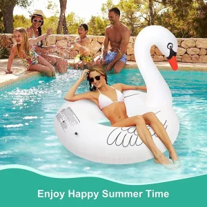 XianLi Inflatable Luminous Flamingo Swimming Ring for Adults Solar Powered Floating Water Toy Guangdong Made