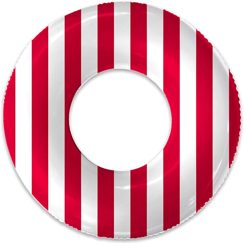 Xinqi-Fabrik anpassbare OEM PVC aufblasbare faltbare Streifen-Schwimmring für Kinder und Erwachsene Poolparty Sommer-Event