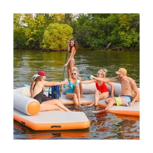 Y&G tragbarer aufblasbarer Dock Wasser Spielgeräte, schwimmende Insel, Angelplattform, kostenloses TUV CE Design, einfach für Jet Ski