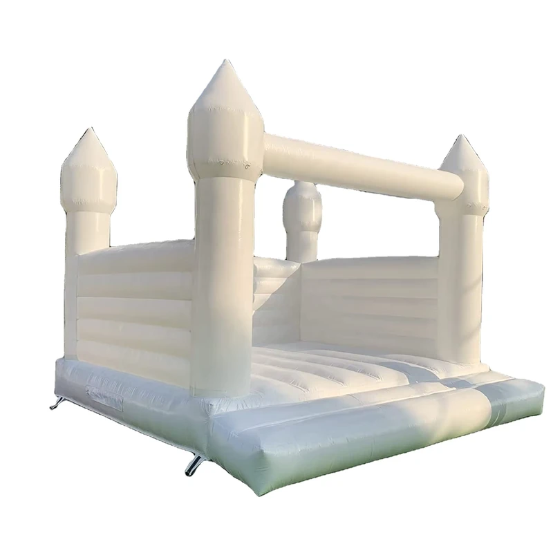 YOJA 13FT Inflatable White Luxury Wedding Castle Air Blower Bounce House Decorations Bouncy White Castle for Weddings