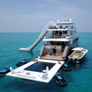 Yacht Fishing Platform Inflatable Floating Ocean Sea Swimming Pool With Anti Jellyfish Net