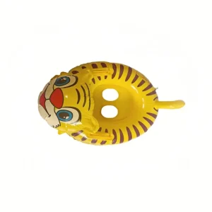Yellow Safety PVC Swim Seat Ring Inflatable Foldable Novelty Water Toy for Kids Toddlers CE EN71 ASTM Certified Model LT R008