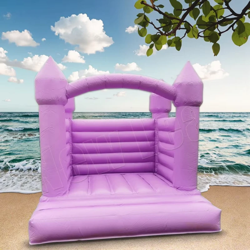 Nhà Bạt Bơm Hơi Yuedong Màu Tím PVC Lâu Đài Bouncing Trượt Sân Chơi Bouncy Sinh Nhật Đám Cưới 2.5M X2.5M