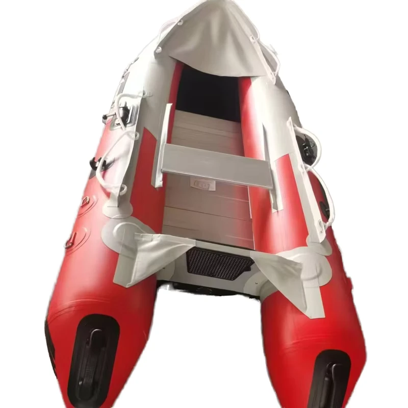 ZM-330 Caiaque Inflável Portátil Ajustável de 3,3m para 2 Pessoas, Canoagem em Águas Oceânicas