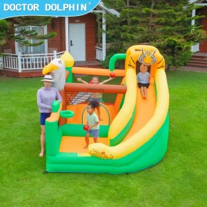 Zoo Inflatable Bouncy Castle Combo Inflatable Bounce House With Slide Jumping Castle Kids Inflatable Bounce House