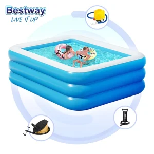 bestway 54460 Piscines rectangulaires gonflables en PVC épaissies pour enfants et adultes
