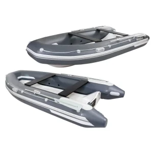 Stijve opblaasbare fiberglass Hypalon PVC aluminium opblaasbare visboot met motor voor CE-naleving
