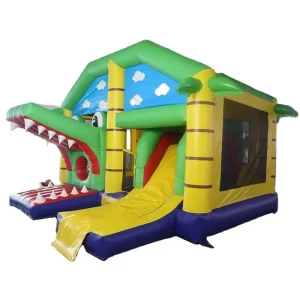 crocodile Inflatable Bouncy Castle Combo with Slide Commercial Inflatable Jumper House for Party