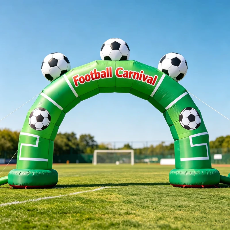 Individuell gestalteter aufblasbarer Bogen 1:1 Maßstab wasserfest langlebig heißversiegelt moderner Fantasy-Sport-Eingangsbereich elektrisch