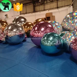 festival hanging event inflatable mirror character customized party decoration inflatable ball for indoor outdoor