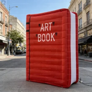 giant custom inflatable book inflatable novel large stacked books oxford cloth storybook model for educational event decoration