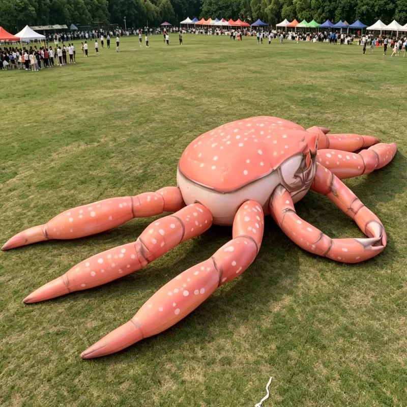 Modello di granchio gonfiabile personalizzato gigante, decorazione animali cartoni per pubblicità eventi, tessuto Oxford PVC impermeabile