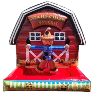 halloween pumpkin smash inflatable shooting game scarecrow ball dart carnival games
