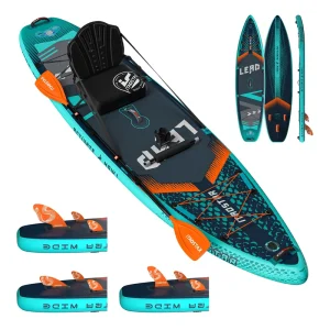 iTAOSTAR 12’x35″x6″ Lead L01C New Unisex Inflatable Paddle Boarding Stand up Surfboard for Water Fishing and Ocean Waters