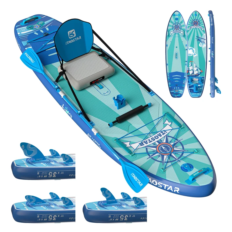 iTAOSTAR Journey J07B 11'x35"x6" Stand Up Paddleboard SUP Paddle Opblaasbaar Paddleboard supboard surfboard