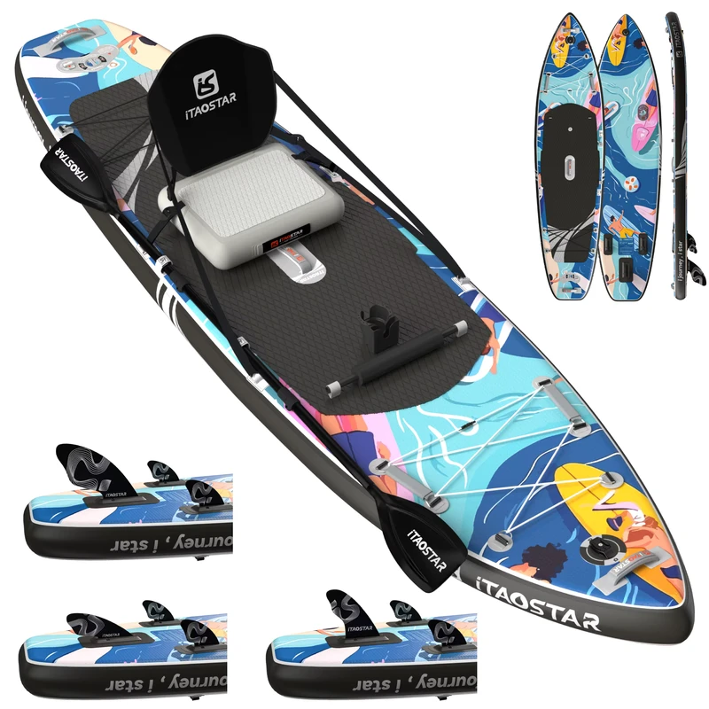 iTAOSTAR Novelty N01O 11’6″x35″x6″ New Design Ocean Style Sup Paddle Board Yoga Sup Board Accessories Stand Up Paddle Board