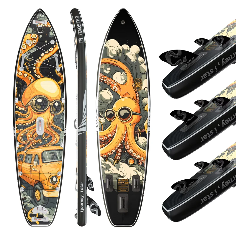 iTAOSTAR Novelty N02A 11'6"x35"x6" Papan Selancar Tiup Stand Up Paddleboarding untuk Dijual