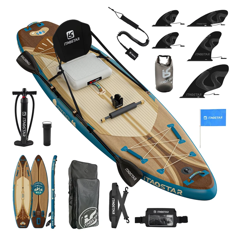 iTAOSTAR Wild W02A OEM Planche à pagaie gonflable Stand up Paddle Surfboard Planche gonflable SUP à vendre