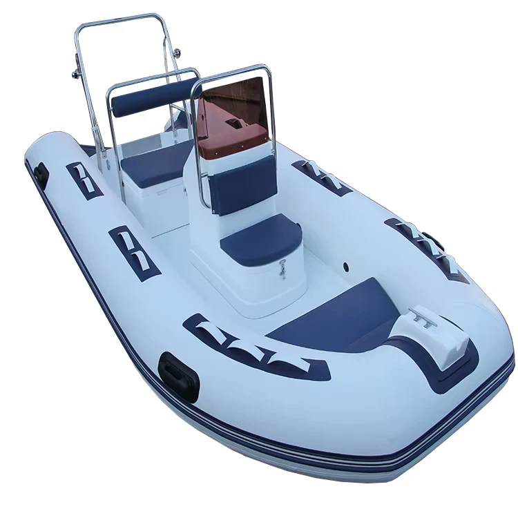 Chinesische Fabrik hergestelltes Motor Aufblasbares Boot mit einem Fiberglas Cockpit auf einem starren Aufblasbaren Boot zu verkaufen, einschließlich Außenbordmotor.